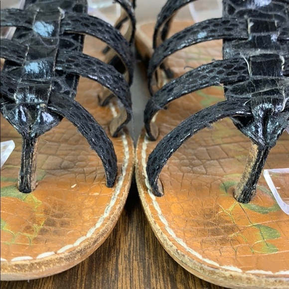 Sam Edelman Black Gladiator Sandals - Picture 2 of 5